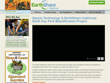 Tablet Screenshot of earthshareca.org